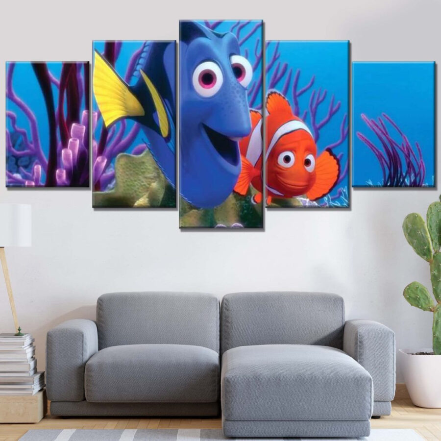 Findet Nemo Figuren 2 Leinwandbilder
