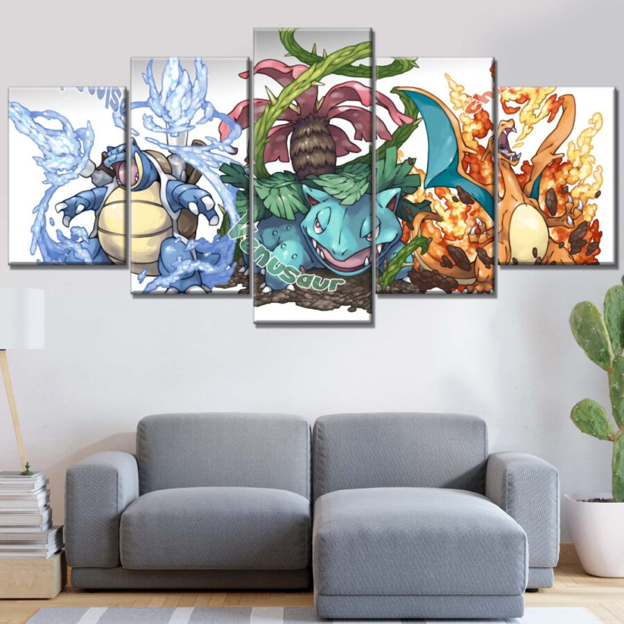Pokemon Alle Charaktere 29 Leinwandbilder