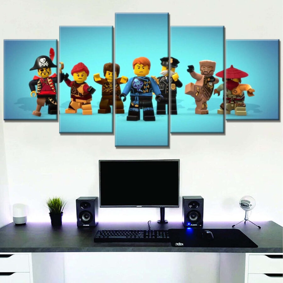 Ninjago Alle Charaktere 14 Leinwandbilder