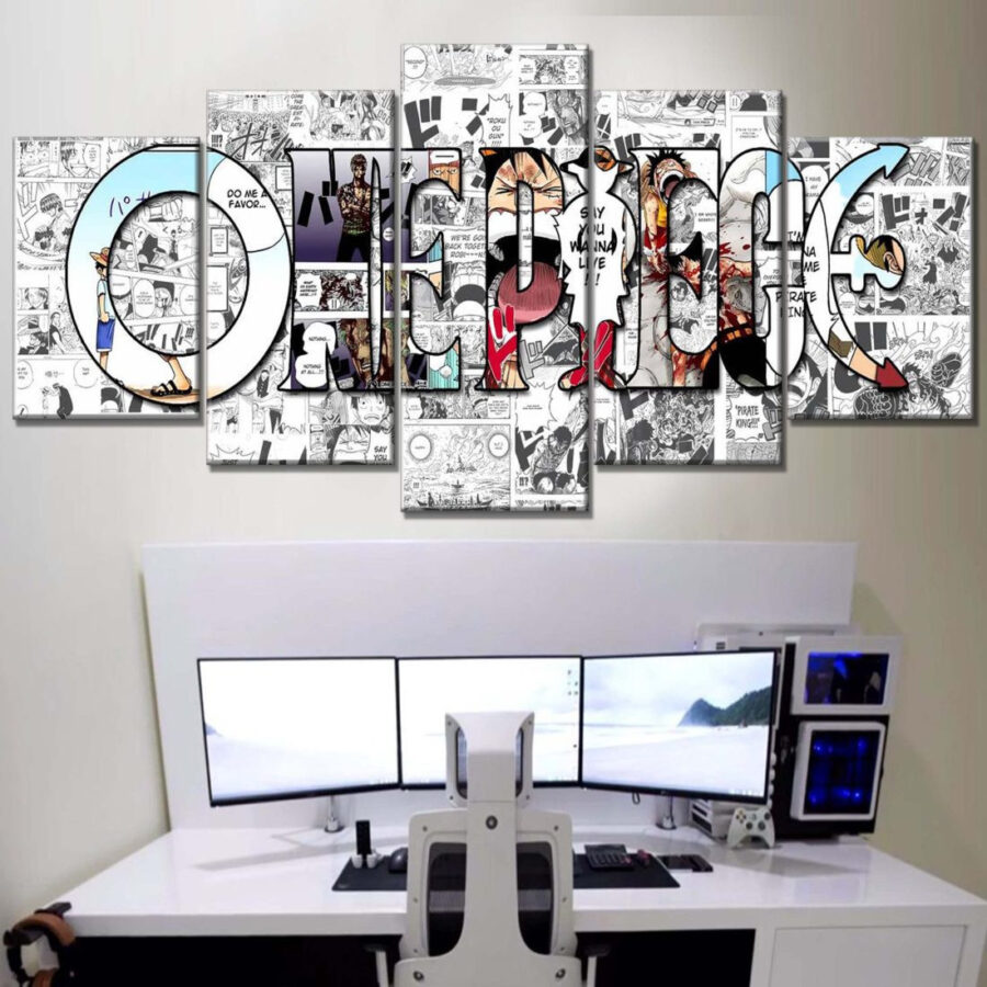 One Piece Alle Charaktere 2 Leinwandbilder