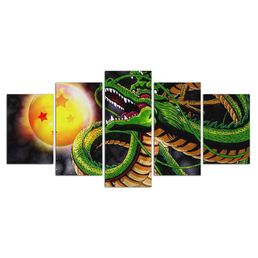 Shenron Dragon Ball Z 4 Leinwandbilder