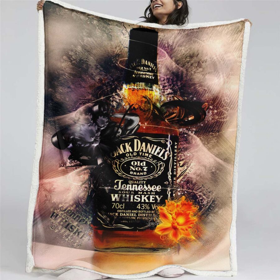 Jack Daniels 1 Decke - Fleecedecke