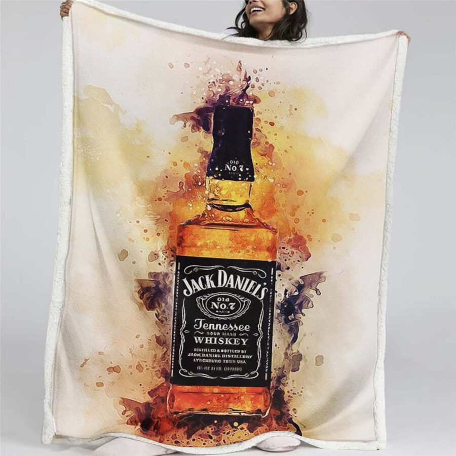 Jack Daniels 2 Decke - Fleecedecke