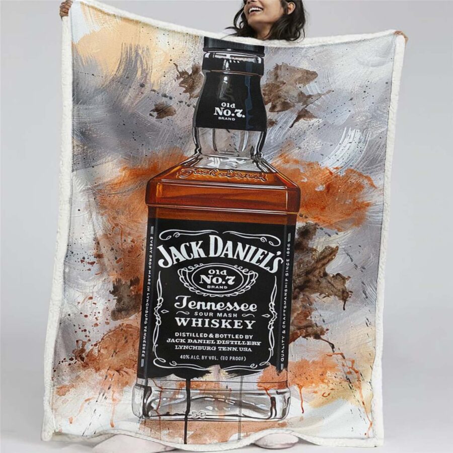 Jack Daniels 3 Decke - Fleecedecke