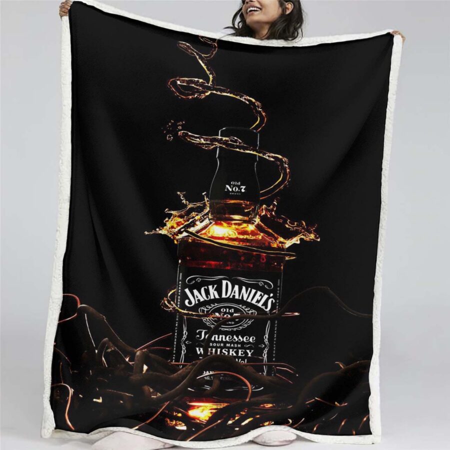 Jack Daniels 5 Decke - Fleecedecke