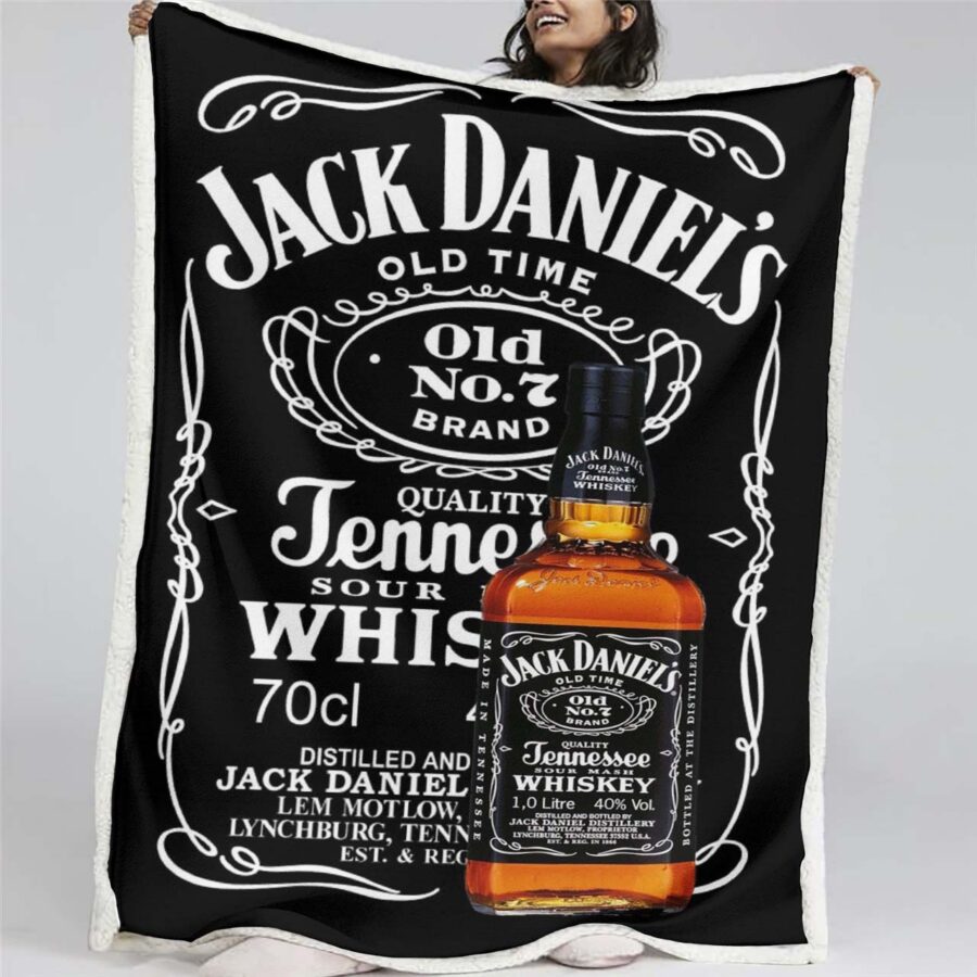 Marke Jack Daniels Nr. 7 Decke - Fleecedecke