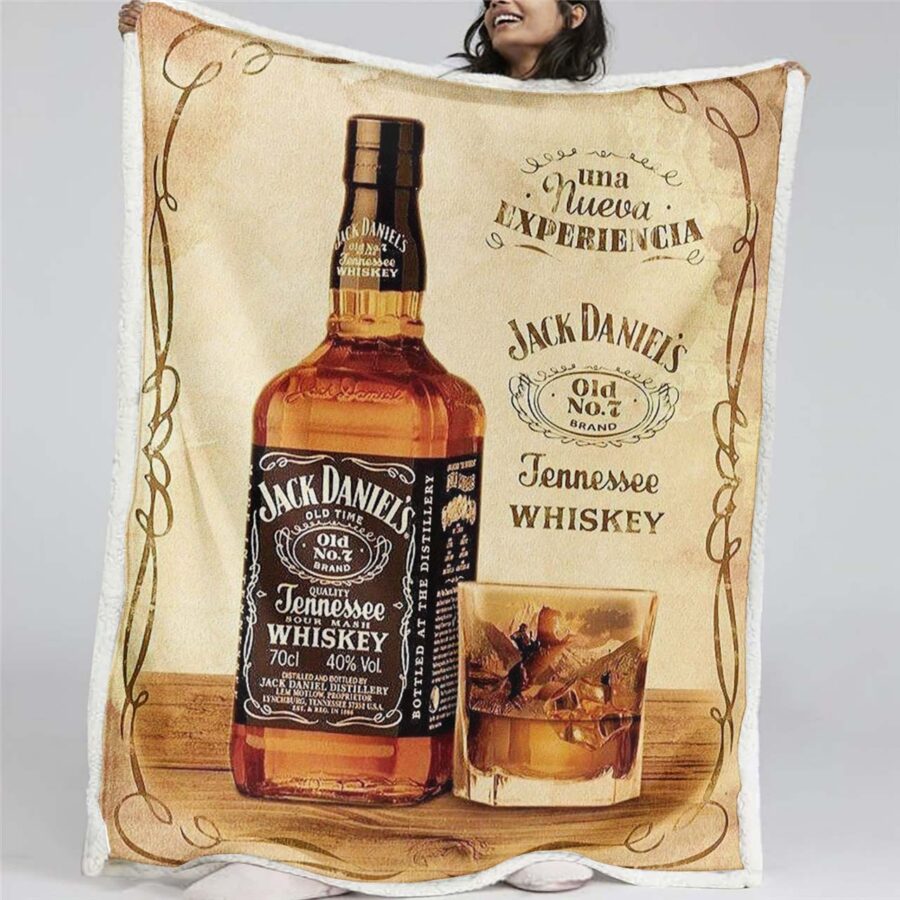Jack Daniels Nr. 7 alt Decke - Fleecedecke